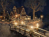 Christmas Cottage 3D screensaver screenshot. Click to enlarge