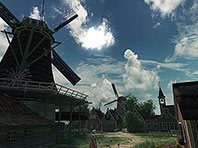 Holländische Windmühlen 3D Bildschirmschoner Screenshot. Klicken zum Vergrößern.