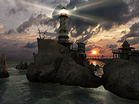Lighthouse Point 3D screensaver screenshot. Click to enlarge
