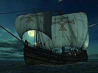 Voyage of Columbus 3D screensaver screenshot. Click to enlarge