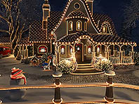 Christmas Cottage 3D screensaver screenshot. Click to enlarge