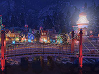 Christmas Town screensaver screenshot. Click to enlarge