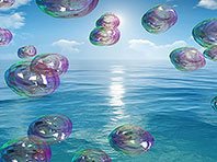 Free Bubbles 3D screensaver screenshot. Click to enlarge