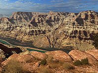 Grand Canyon 3D screensaver screenshot. Click to enlarge