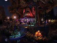 Halloween Cottage screensaver screenshot. Click to enlarge