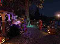Halloween Cottage screensaver screenshot. Click to enlarge