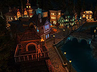 Halloween Village screensaver screenshot. Click to enlarge