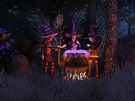 Halloween Walk screensaver screenshot. Click to enlarge