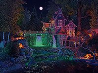 Halloween Watermill screensaver screenshot. Click to enlarge