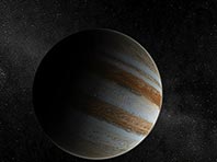 Captura de pantalla del salvapantallas Júpiter 3D. Click para agrandar