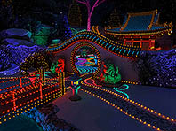 Captura de pantalla del salvapantallas 3D de Jardín de luz. Click para agrandar