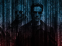 Matrix 3D screensaver screenshot. Click to enlarge