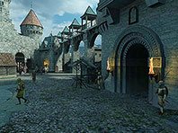 Captura de pantalla del salvapantallas 3D Castillo medieval. Click para agrandar