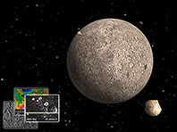 Mercury 3D Space Survey screensaver screenshot. Click to enlarge