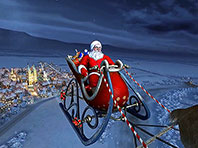 Weihnachtsmann 3D Bildschirmschoner Screenshot. Klicken zum Vergrößern.
