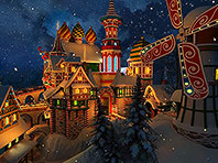 Santa’s Castle 3D screensaver screenshot. Click to enlarge
