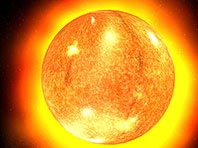 Captura de pantalla del salvapantallas 3D del Sistema Solar. Click para agrandar