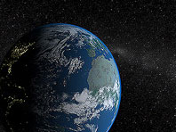 Planet Erde 3D Bildschirmschoner Screenshot. Klicken zum Vergrößern.