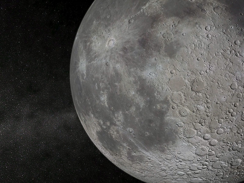 Заставка Луна 3D – Совершите полет на Луну и исследуйте ее поверхность!