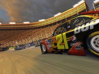 Stock Car Racing 3D screensaver screenshot. Click to enlarge