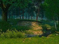 Summer Forest 3D screensaver screenshot. Click to enlarge