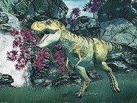 Captura de pantalla del salvapantallas 3D Tiranosaurio Rex. Click para agrandar