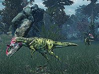 Captura de pantalla del salvapantallas 3D Tiranosaurio Rex. Click para agrandar