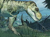 Captura de pantalla del salvapantallas 3D Tiranosaurio Rex. Click para agrandar