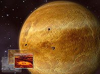 Venus 3D Space Survey screensaver screenshot. Click to enlarge