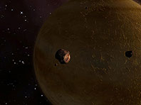 Captura de pantalla del salvapantallas Venus 3D. Click para agrandar