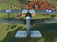 Oldtimer Flugzeug 3D Bildschirmschoner Screenshot. Klicken zum Vergrößern.