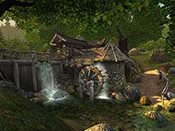 Watermill 3D screensaver screenshot. Click to enlarge